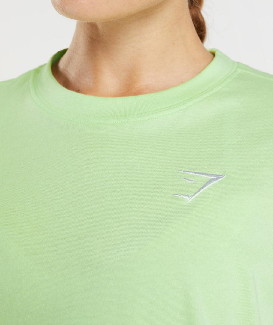 T Shirts Gymshark Entrenamiento Oversized Mujer Verde | CO 2264CTV